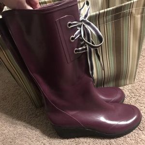 Purple Sperry Rainboots